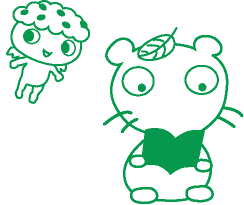 読書するムジナもん