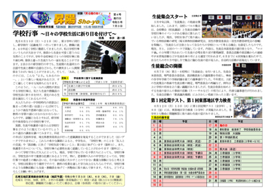 羽生市立東中学校だより第４号（７月号）