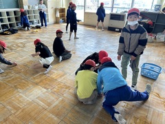 ワックスがけ