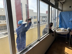 ワックスがけ
