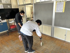 ワックスがけ